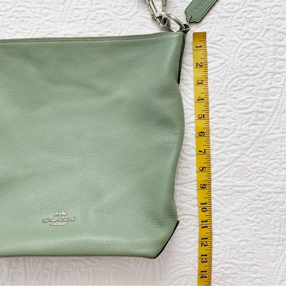 Coach Abby Leather Duffle‎ Tote Bag, Green - Picture 12 of 14